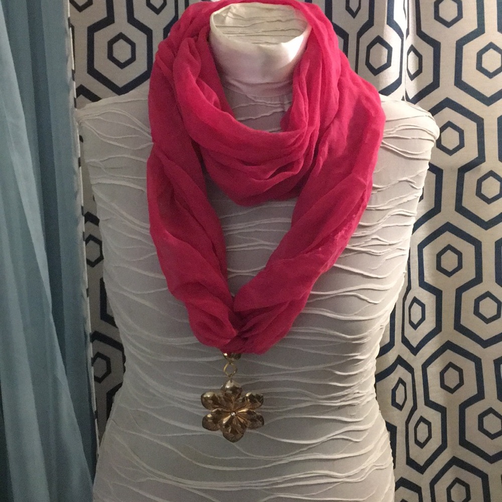 Fun pink scarf